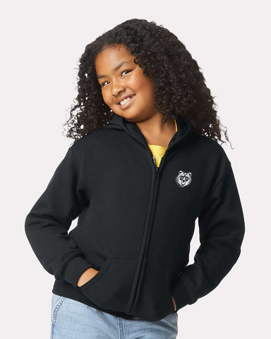 Bear River Youth Heavy Blend Full-Zip Hooded Sweatshirt