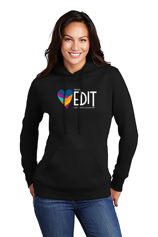 EDIT Ladies Core Fleece Pullover Hooded Sweatshirt